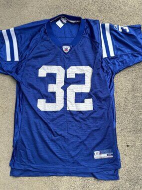 Indianapolis Colts Youth Jersey XL Blue NFL Reebok Edgerrin James 18